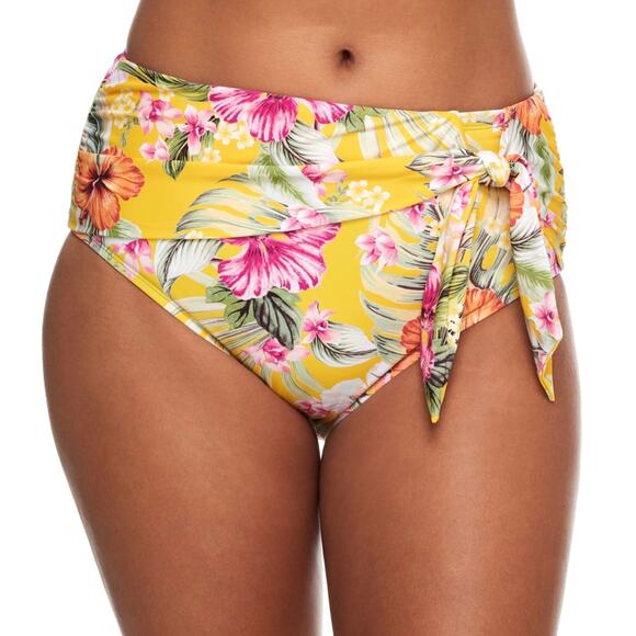 Bleu Rod Beattie Paradiso High Waist Draped Side Tie Bikini Bottom 6 NWT - Picture 1 of 6